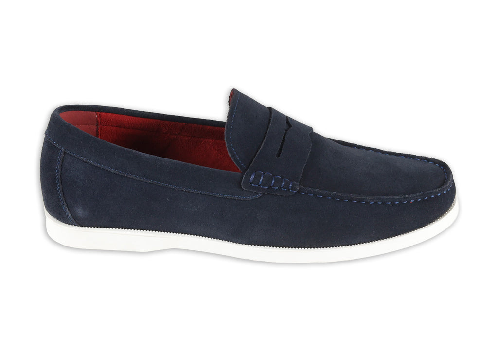 Front Doug Suede Slip-On Penny Loafer