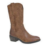Ladies Cipriata "Wanda"  Inside Zip PU Cowgirl Boot