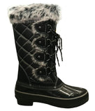 Ladies Warmlined Quilted Lace Up Boot