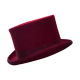 Red Wool Felt Top Hat