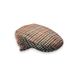 Green / Brown Checked Flat Cap