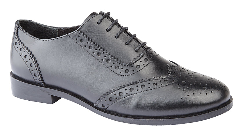 Cipriata Violetta Black Leather Brogue