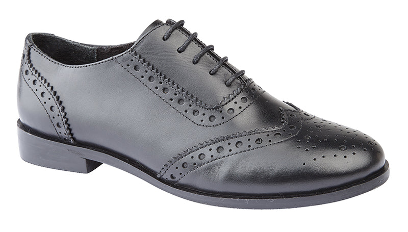 Cipriata Violetta Black Leather Brogue