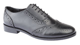 Cipriata Violetta Black Leather Brogue