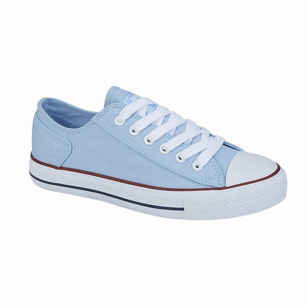 Pale blue outlet canvas shoes