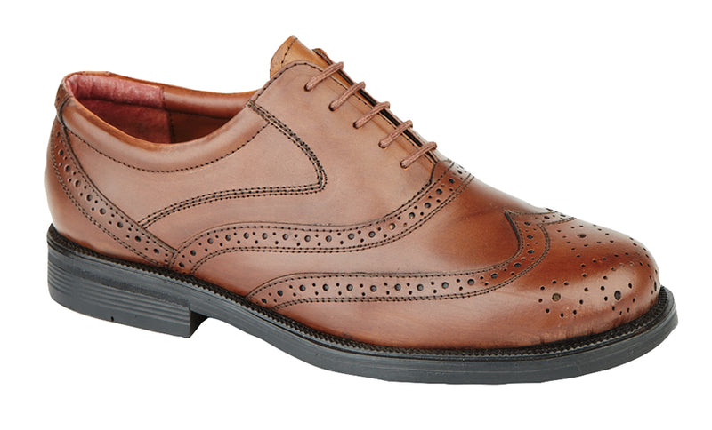 Mens Leather Brogue Shoe
