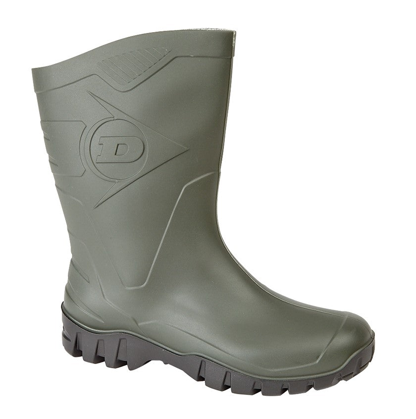 Dunlop Dee' Half ' Wellingtons Black or Green