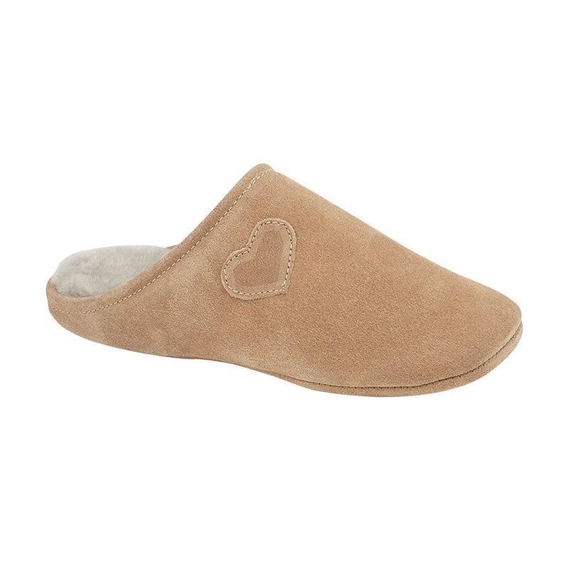 Draper Heart Womens Sheepskin Mule Slippers