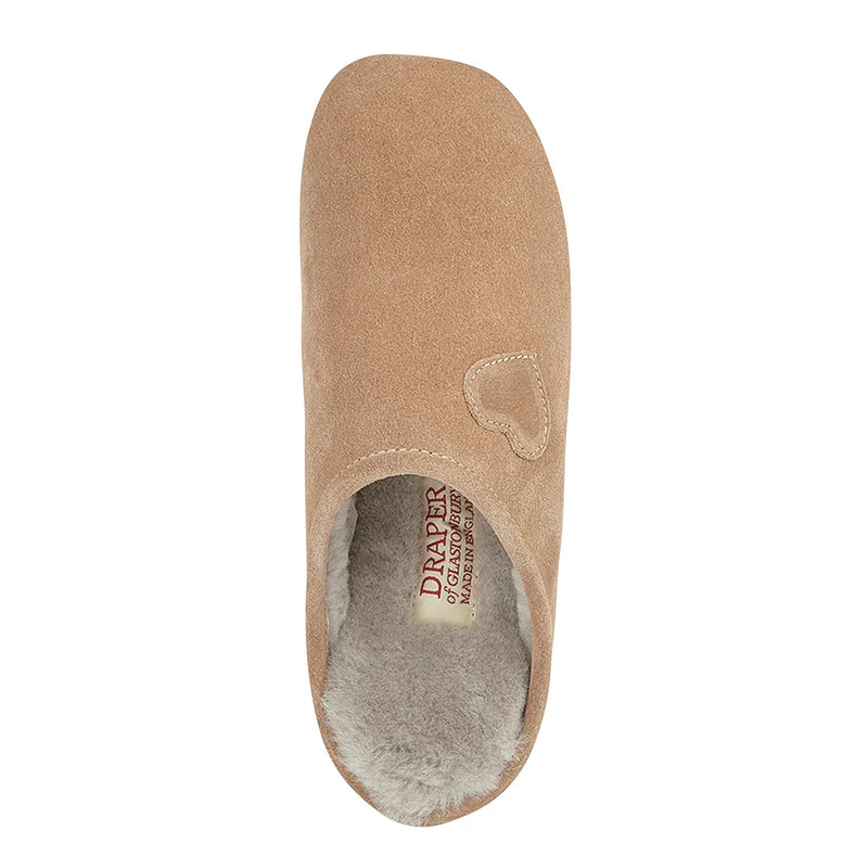 Draper Heart Womens Sheepskin Mule Slippers
