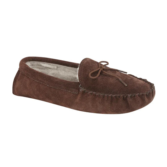 Draper Maine Mens Sheepskin Moccasin Slippers