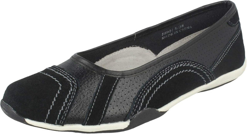 Ladies Down To Earth Flat Ballerina Shoes