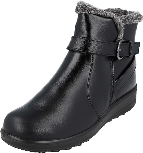 Cushion Walk Winter Mark Lined Ankle Boots