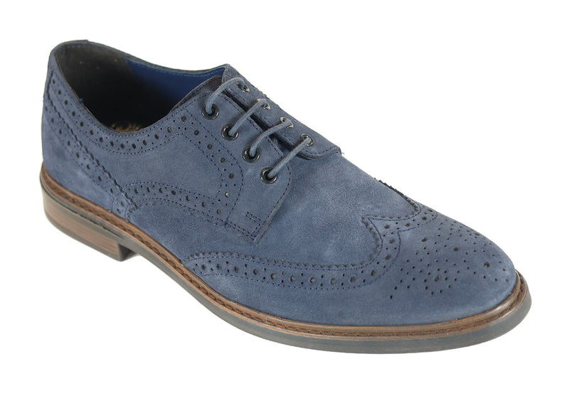 Front Balham Suede Brogue Shoe