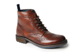 Catesby Mens Leather Brogue Boot
