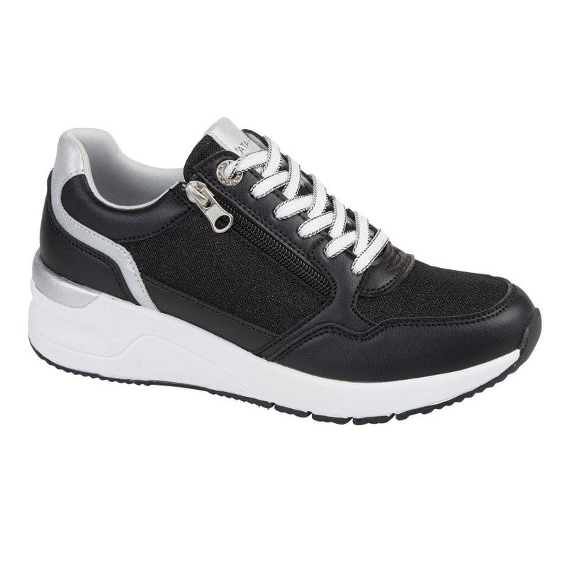 Cipriata 'Adina' Ladies Lace Up Size Zip Glamour Trainer