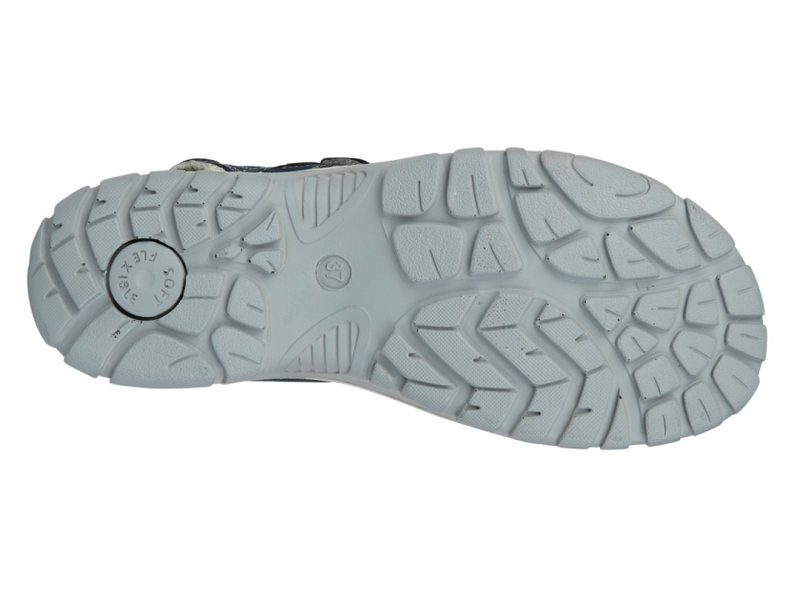 Ladies Mod Comfys Denim Blue Leather Sports Sandal