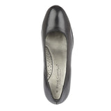 Mod Comfys Ladies Leather Office Heeled Court Shoes