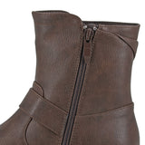 Ladies Cipriata "Tilda" Black or Brown Inside Zip Biker Boot