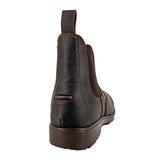 Ladies Woodland Brown Waxy Leather Waterproof Twin Gusset Dealer Boot
