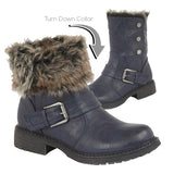 Ladies Cipriata "Andreana" Fold Down fur Collar Boot