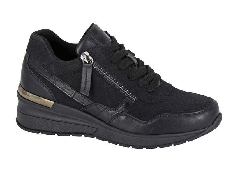 Cipriata 'Ada' Ladies Zip Wedge Glamour Trainer