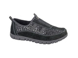 Boulevard Ladies Wide Fitting Centre Zipp Casual Leisure Shoe