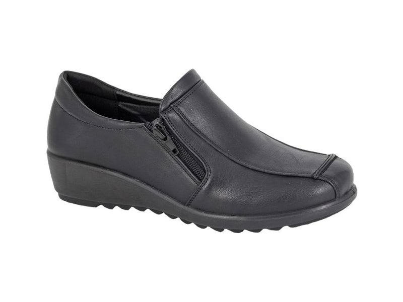 Boulevard Ladies Twin Zip Casual Shoe