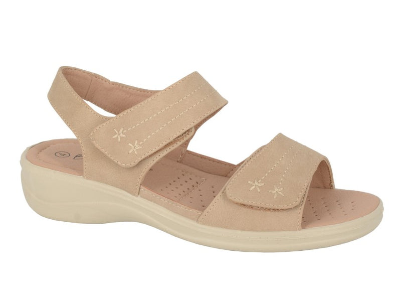 Boulevard Ladies Twin Touch Fastening Sandal