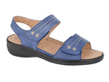 Boulevard Ladies Twin Touch Fastening Sandal
