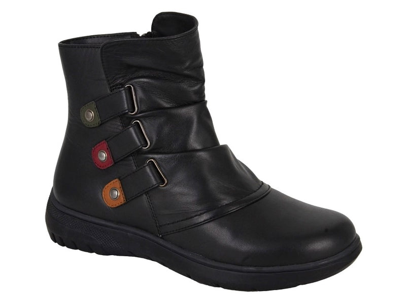 Mod Comfys Ladies 3 Strap Inside Ankle Boot