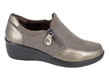 Ladies Boulevard Twin Zip Wedge Casual