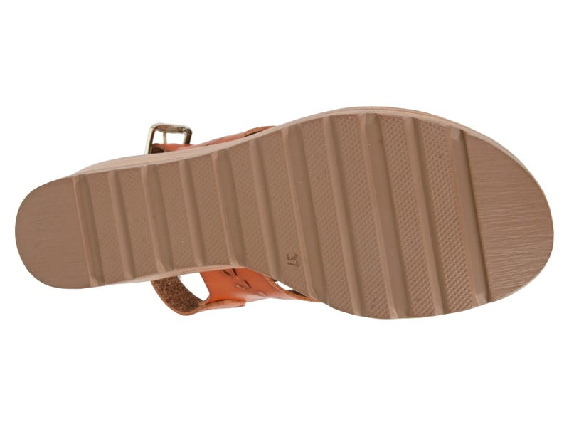 Cipriata Ladies 'Givina' Cross Over Buckle Slingback Platform Sandal