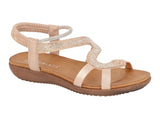Cipriata Ladies 'Serpent' Elasticated Sling Back Jewelled Sandal