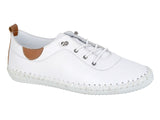 Ladies E lastic Lace Up Comfort Shoe