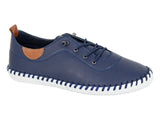 Ladies E lastic Lace Up Comfort Shoe