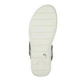 Ladies Boulevard Black or Silver Shimmer PU Sandal