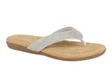 Cipriata Ladies Textile Diamante Sandal