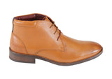 Front Logan Leather Chukka Boots