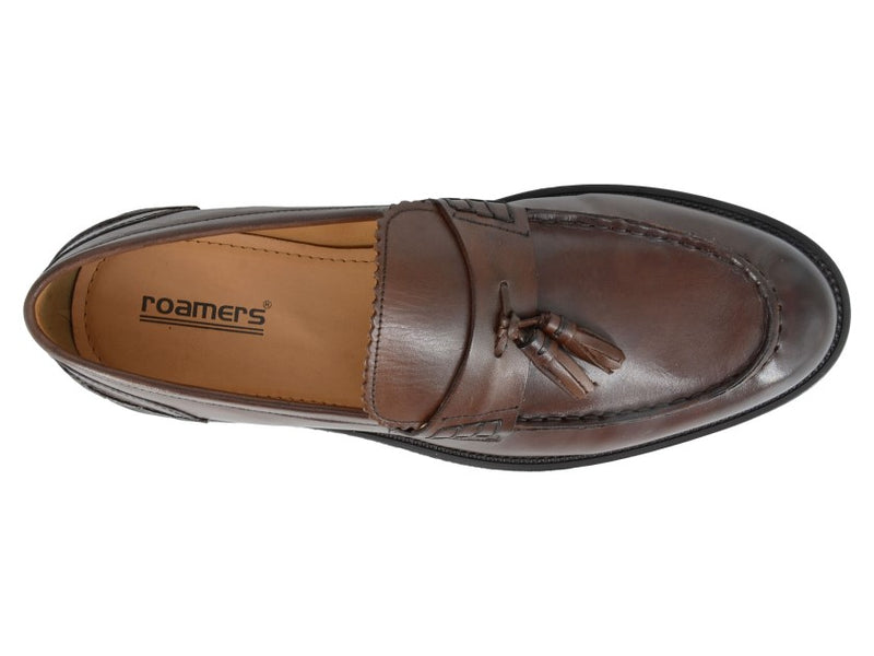 Roamers Leather Toggle Saddle Loafer