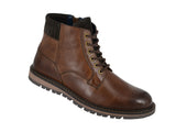 Mens Roamers Brown Cow Leather/Suede Ankle Boot