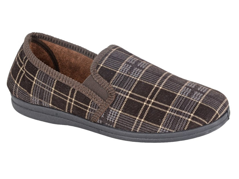 Mens Twin Gusset Slipper