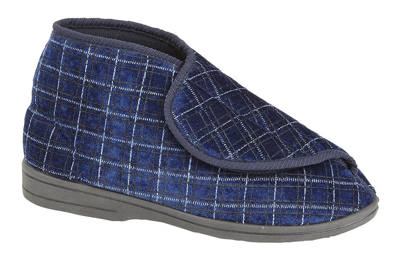 Zedzz 'Bertie' Mens Touch Fastening Bootie Slipper