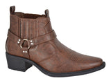 Mens U.S Brass 'Eastwood' Ankle Cowboy Boot