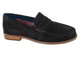 Roamers Mens Slip On Casual Suede Loafer