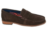 Roamers Mens Slip On Casual Suede Loafer