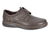 Mens Imac Touch Fastening Extra Wide Leather Shoe