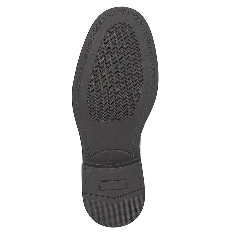 Mens Grafters Black Leather Wing Cap Brogue Oxford