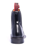 Black Polished Leather Dealer Boots - The Sowerby Aldershot