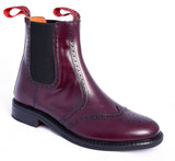 Oxblood Brogue Dealer Boot - The New Sowerby Camden