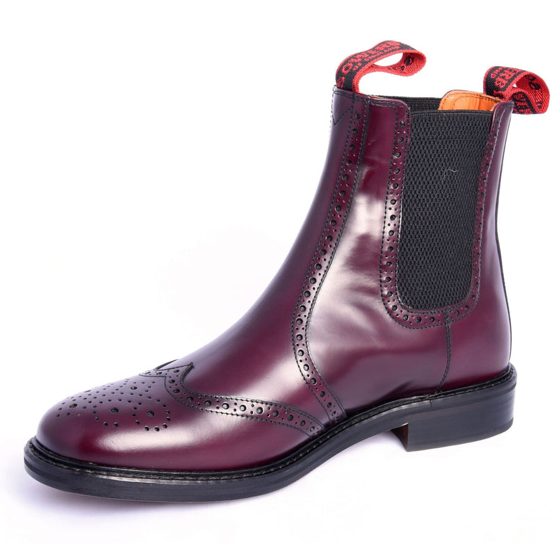 Oxblood Brogue Dealer Boot - The New Sowerby Camden